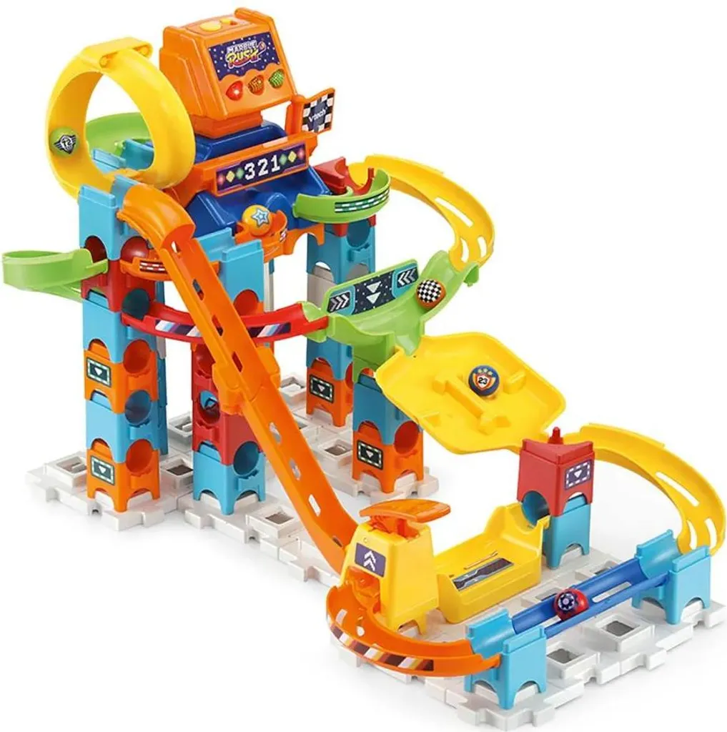 Jeu de construction de billes Marble Rush Racing Set jaune Vtech