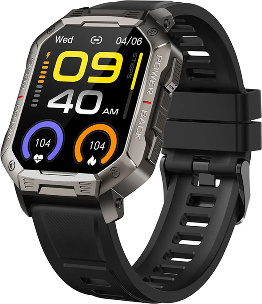 Kumi U3 Pro Smartwatch Nero: Gestisci chiamate e salute con 400mAh