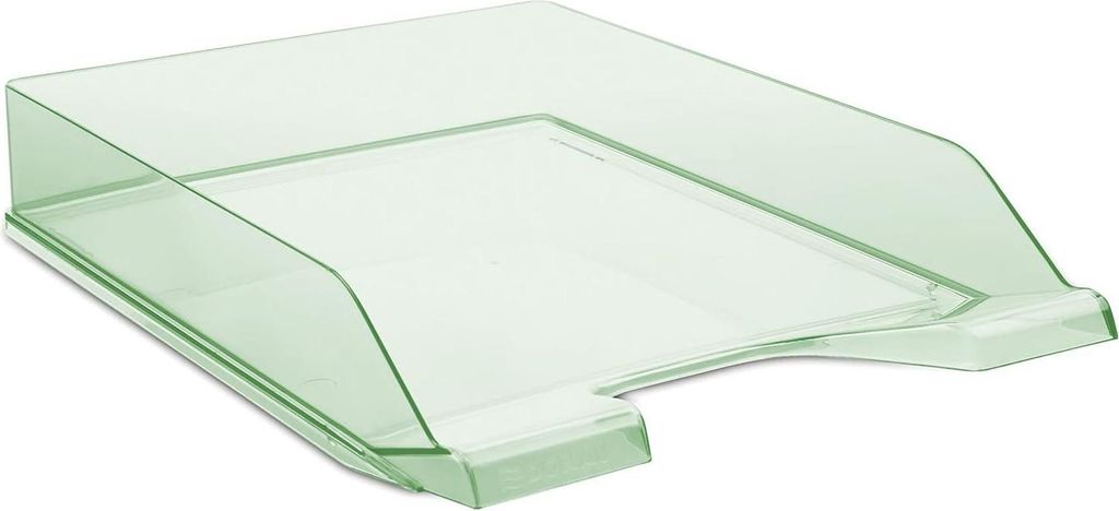 Transparente Briefablage - stapelbar - 6 Stück - grün - Polystyrol