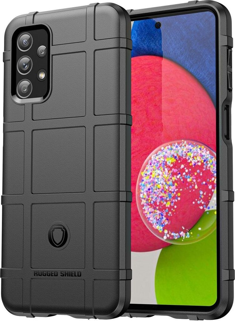 Mobigear Rugged Shield Samsung Galaxy M23 Hülle Flexibles TPU Backcover Stoßfest - Schwarz