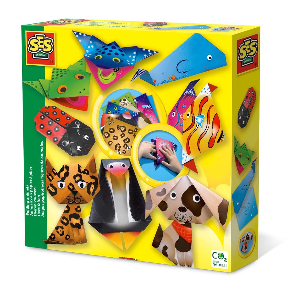animaux à plier 20 x 20 cm multicolore Image du produit 