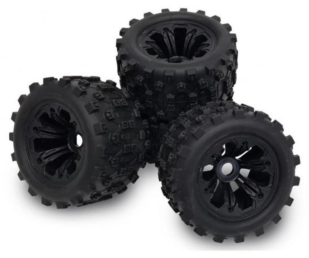 Carson 500900171 - 1:8 Räder (4) King of Dirt schwarz - Neu Produktbild 