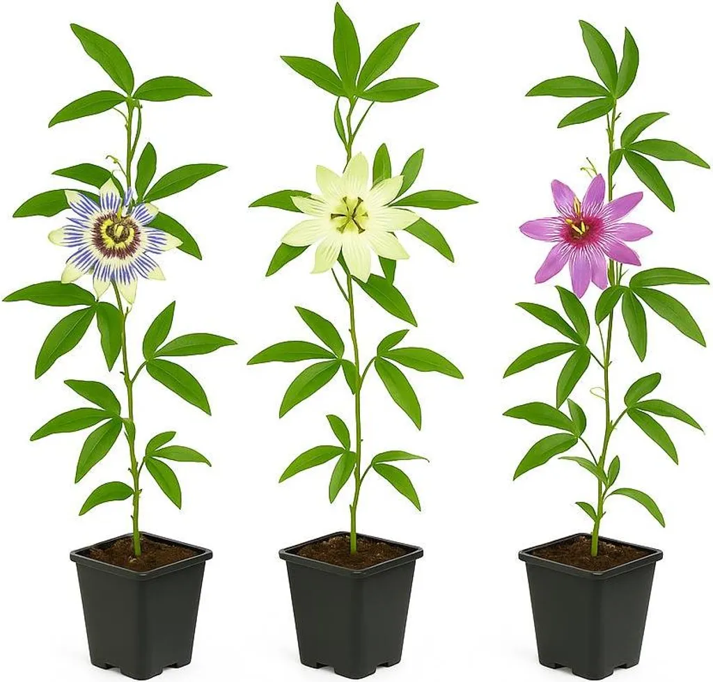 Plante Grimpante Passiflore Tricolore - Lot de 3 pour Pergola et Treillage