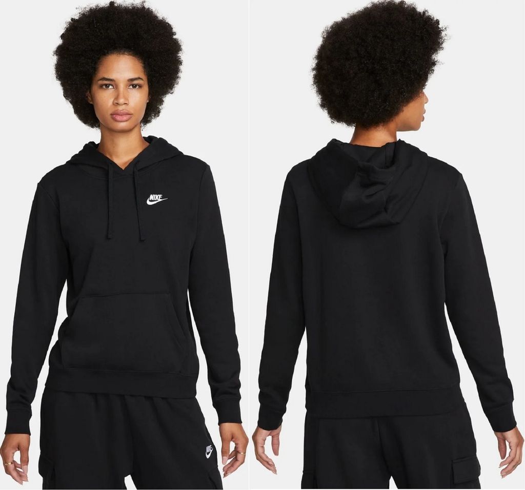 Nike M NSW Club FLC Damen Kapuzenpullover DQ5793 010 : L Grösse - Bekleidung: L