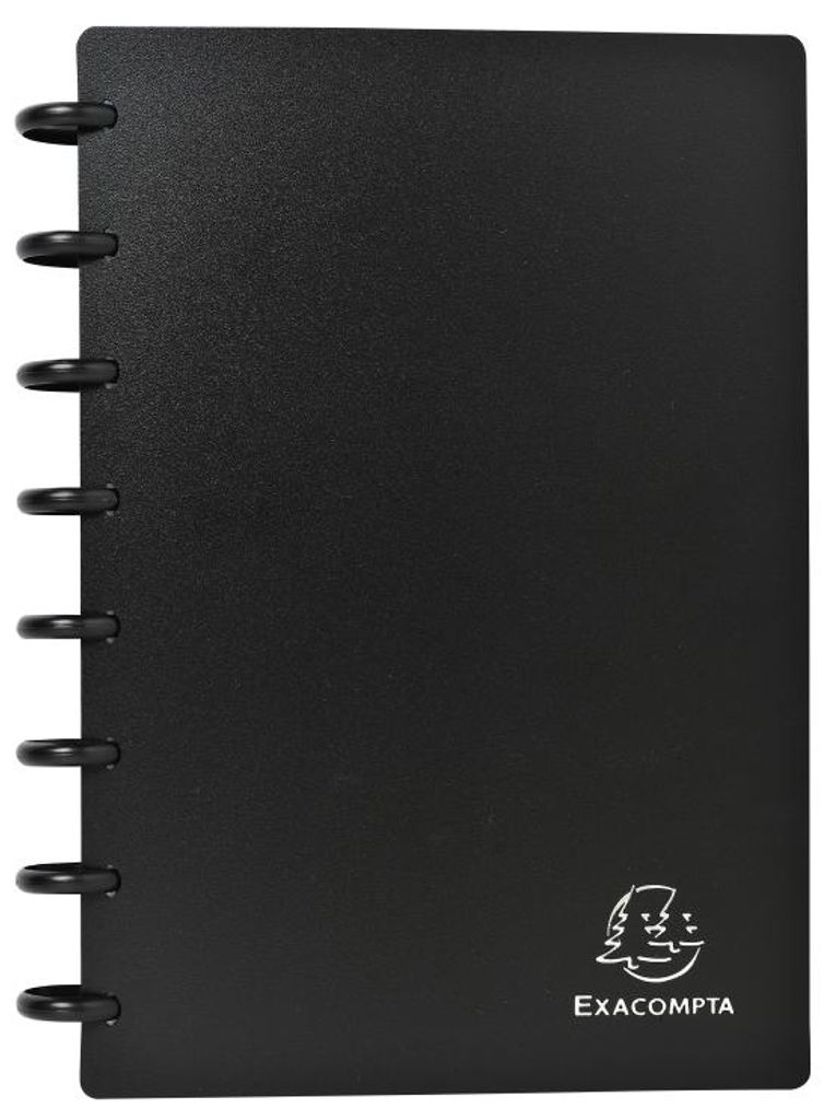 EXACOMPTA Visitenkarten Ringbuch DIN A5 schwarz