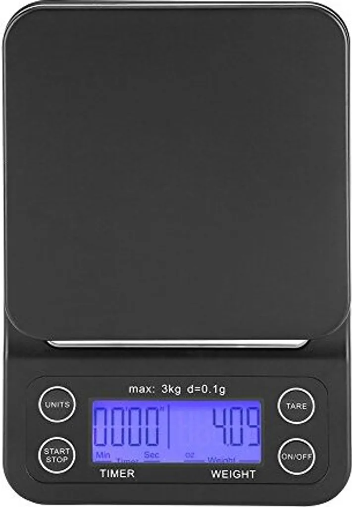 3 kg/0,1 g bilancia elettronica LCD digitale da cucina -bilancia per caffè a goccia -timer (viola bluastro)