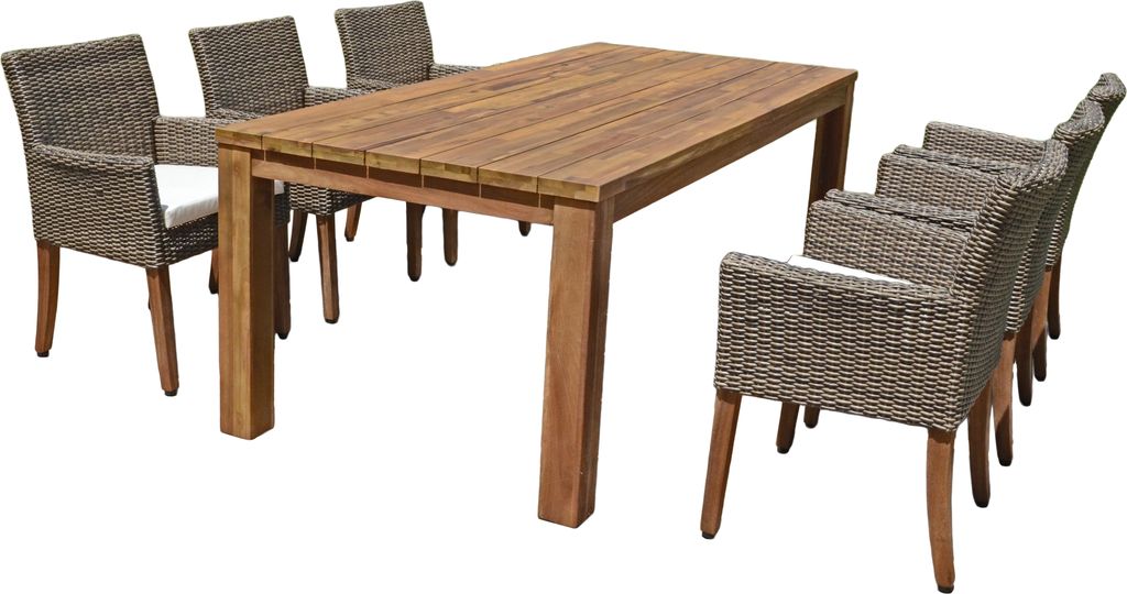 Garden Pleasure Sitzgruppe Pala cremeweiß, natur Produktbild 