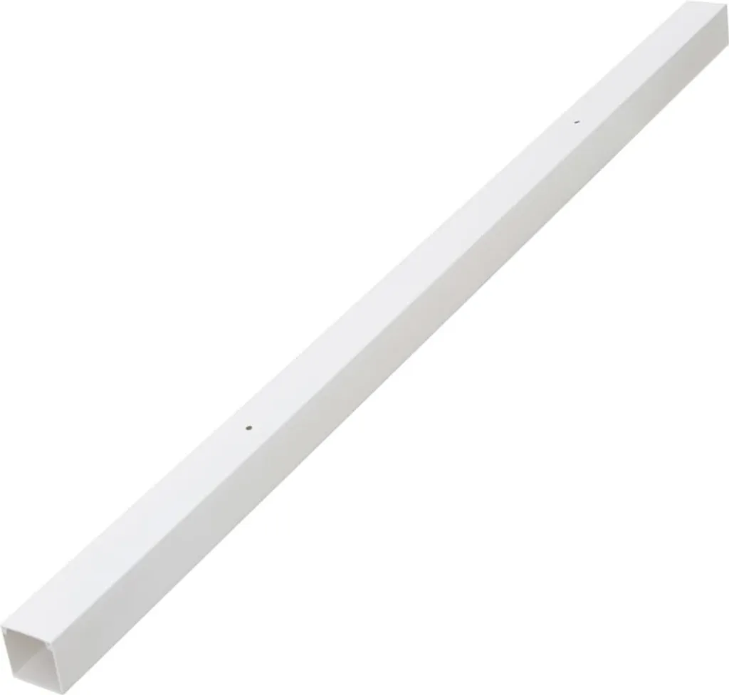Canalina per Cavi 33x33 mm vidaXL 10m in PVC Bianco Autoadesiva