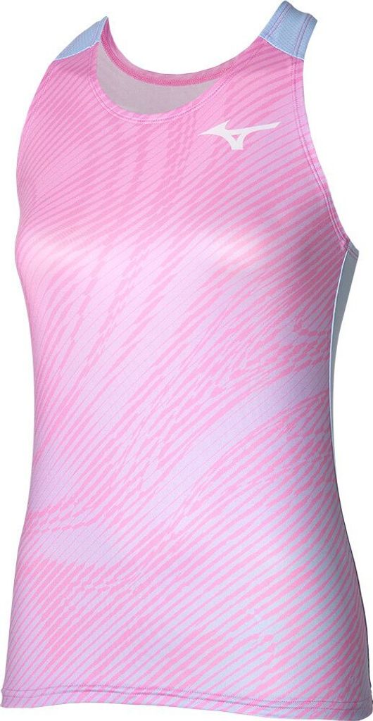 Mizuno Charge Printed ärmelloses T-shirt Rosa L Frau Rosa L