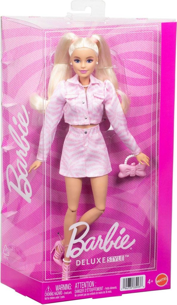 Barbie Deluxe Style Modepuppe Nr. 9 in passendem Set aus Produktbild 