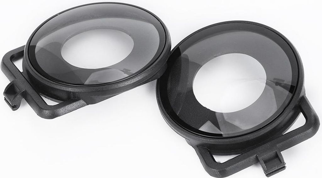 2PCS Kunststoff Wasserdicht Hohe Lichtdurchlässigkeit Panorama Objektiv Schutz Schutz Schutz Abdeckung für Insta360 ONE R Sport Kamera