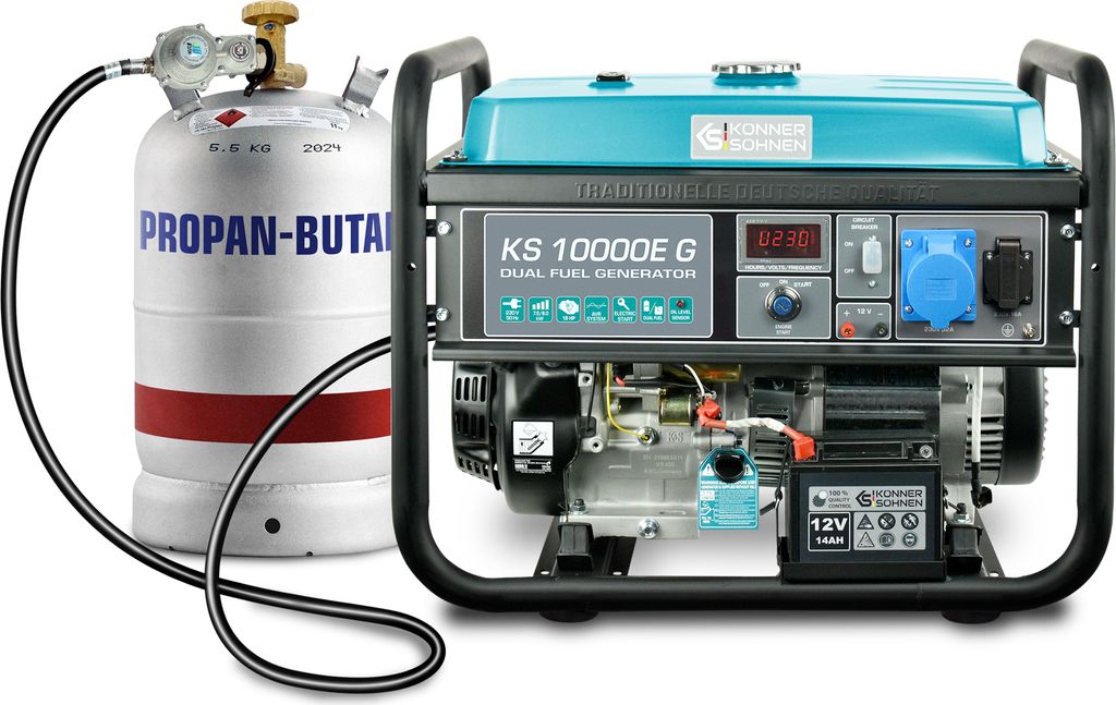 Könner & Söhnen KS 10000E G Hybrid Stromerzeuger 8000 Watt, Produktbild 