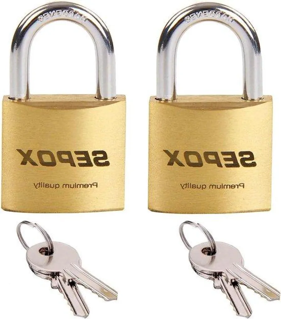 Cadenas massifs étanches à double code 40 mm pour abri de jardin