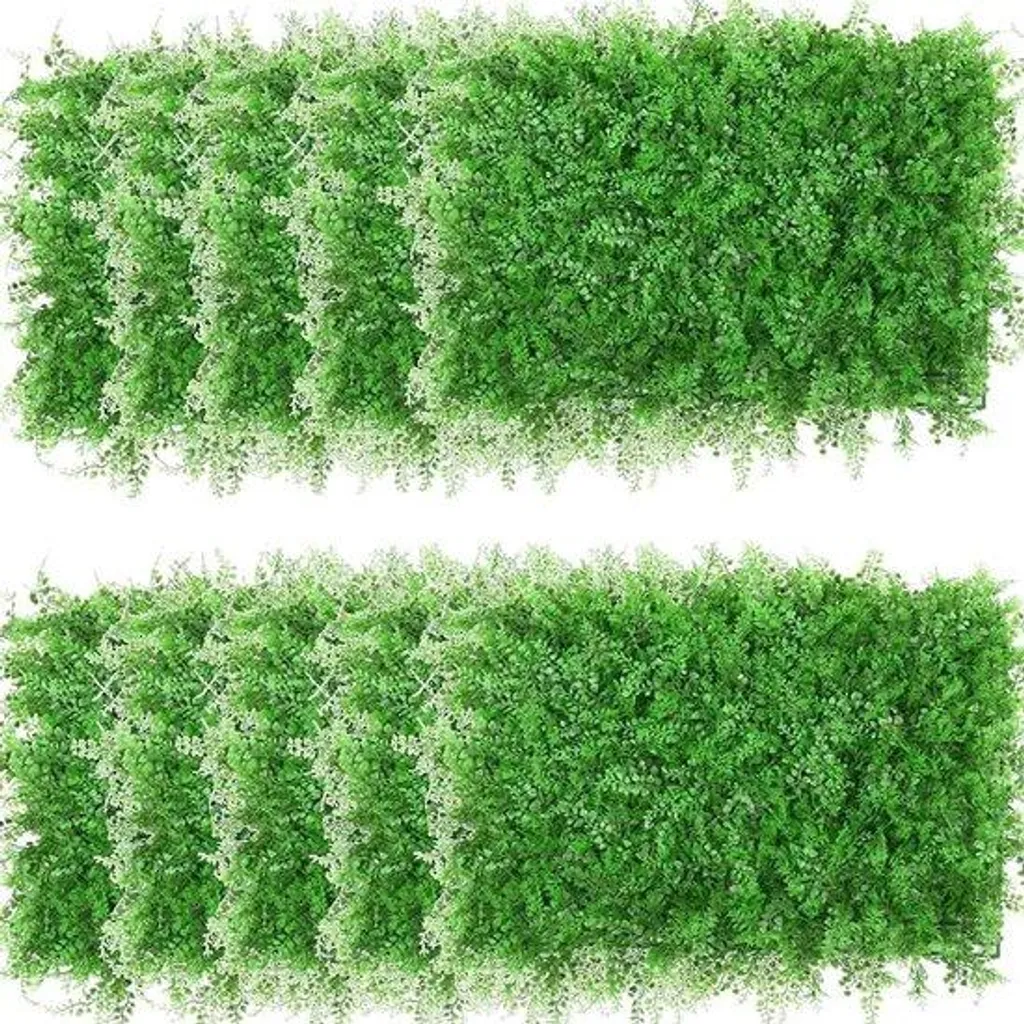 Haie artificielle en plastique 60 x 40 cm pour décoration de façade