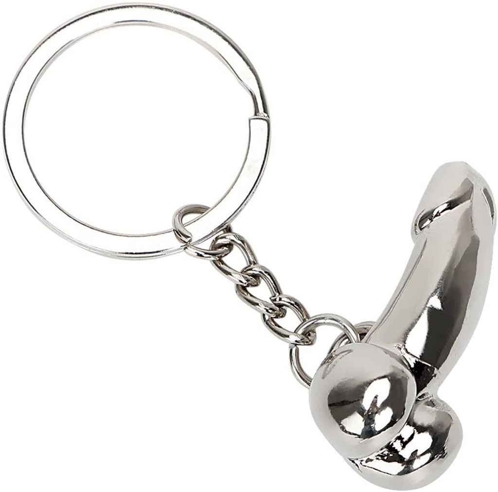 Penis Cock Glied massiv Metall Schlüsselanhänger + Produktbild 