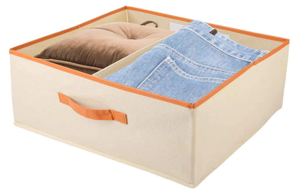 Fini le désordre dans le dressing avec ce lot de 2 bacs de rangement 50cm