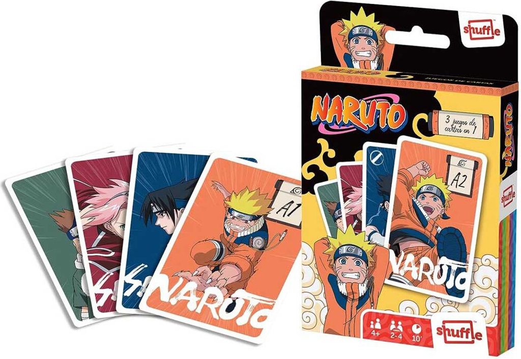 Fournier Naruto 3 In 1 Spaßiges Brettspiel Mit Kartenmischen Mehrfarbig Mehrfarbig One Size