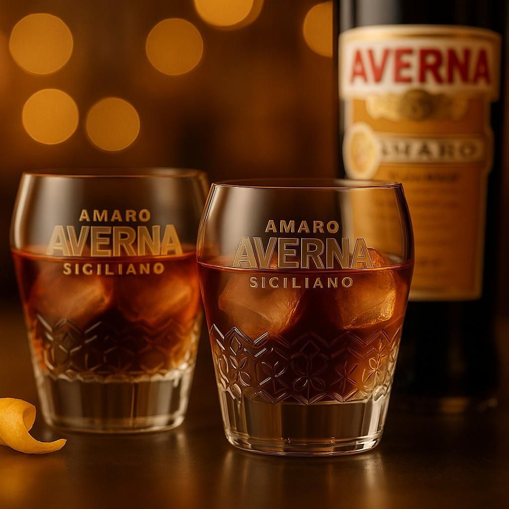 Averna Shotglas 2er-Set – Original Tumbler im neuen Design mit Reliefmuster & 2-cl-Eichung – Hochwertige Likörgläser für Amaro, Digestif & A...