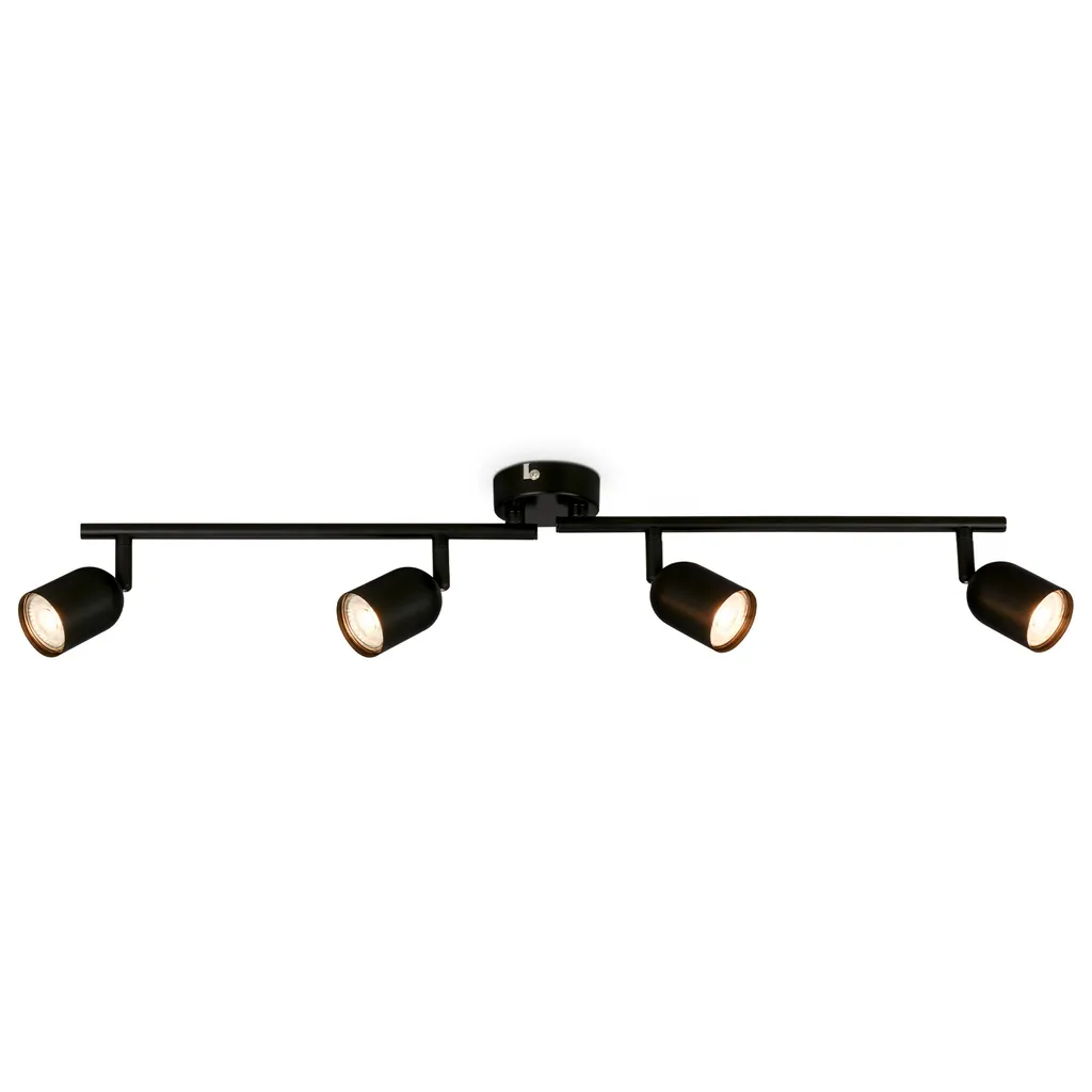 BRILONER Lampada Soffitto Orientabile GU10 Nero - Illuminazione Interni