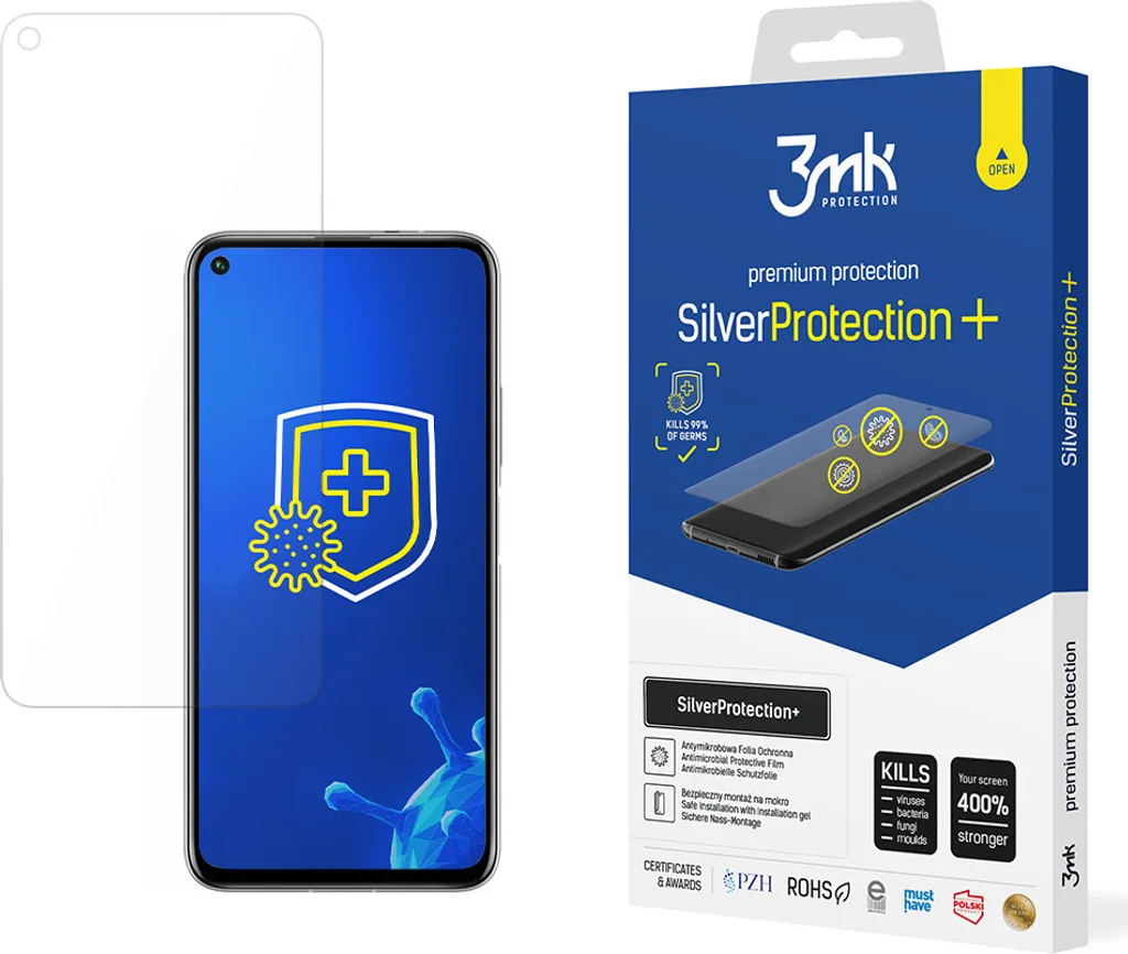 Pellicola Honor 20 Pro 3mk Silver Protection+ Anti-Shock e Batteri