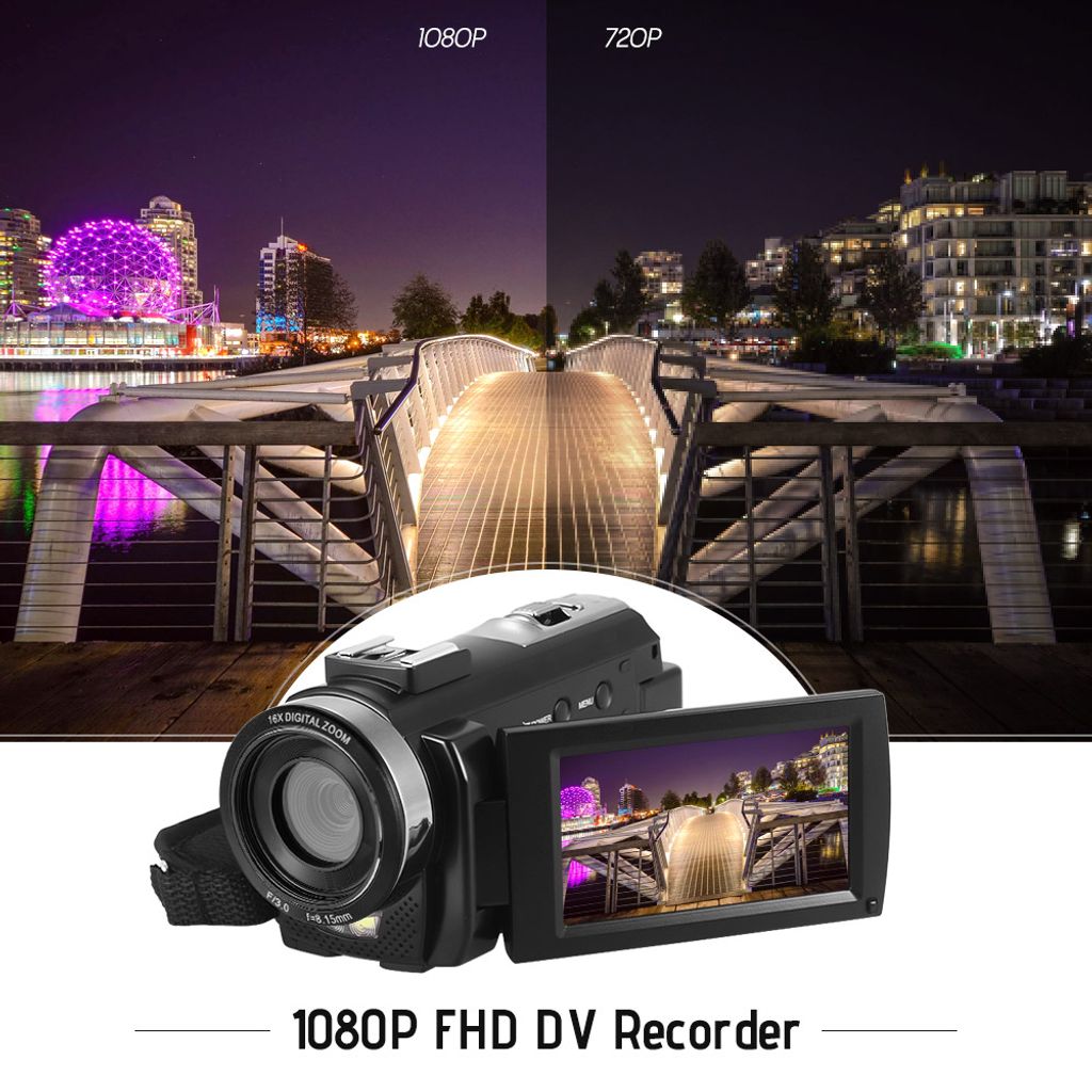 Andoer HDV-201LM 1080P FHD digitální videokamera DV Obrázek produktu 7