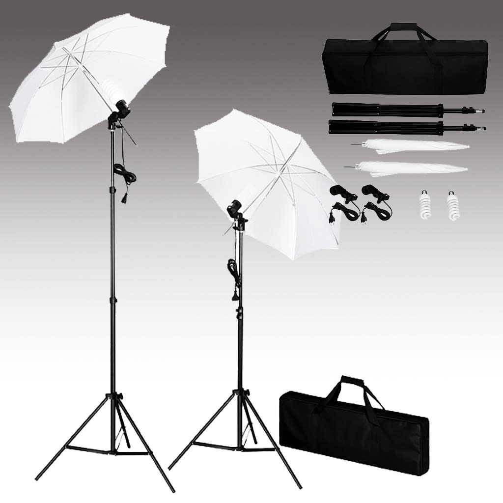 Set da studio fotografico vidaXL con sfondo, luci e Immagine del prodotto 