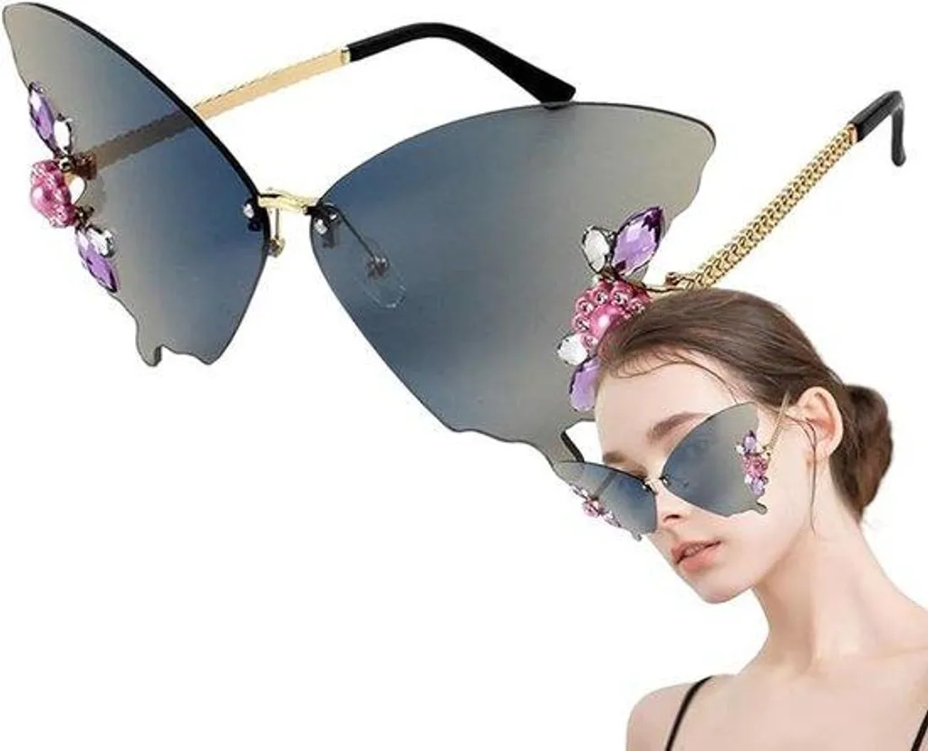 Lunettes de soleil tendance sans monture - Verres Dégradés Protection UV