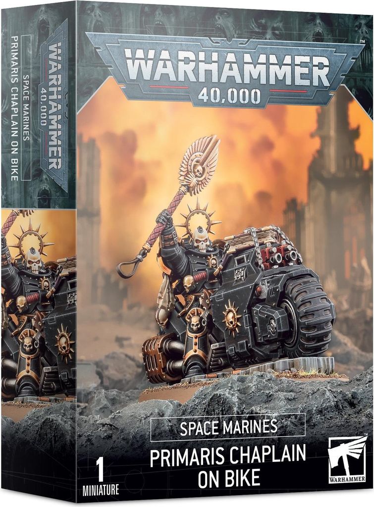 Games Workshop Primaris Chaplain on Bike, zberateľská Obrázok produktu 