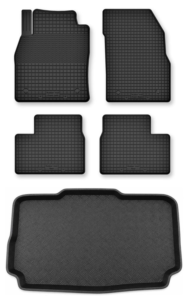 Gummimatten + Kofferraumwanne für Opel Meriva B 2014-2017 Produktbild 