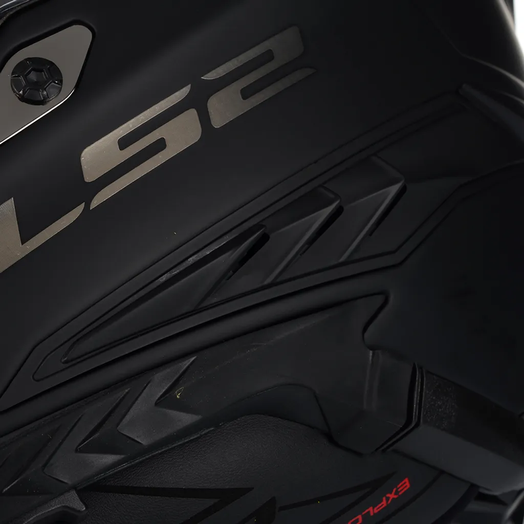 Casque motocross LS2 MX701 Explorer Solid noir mat taille M pour enduro - 13