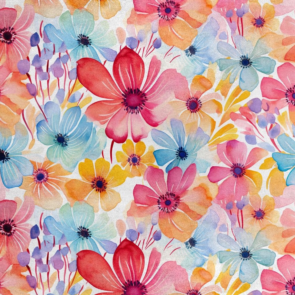 Royal Samt Stoff Polyester Zum Nähen - Motiv Blumen - RDX2494