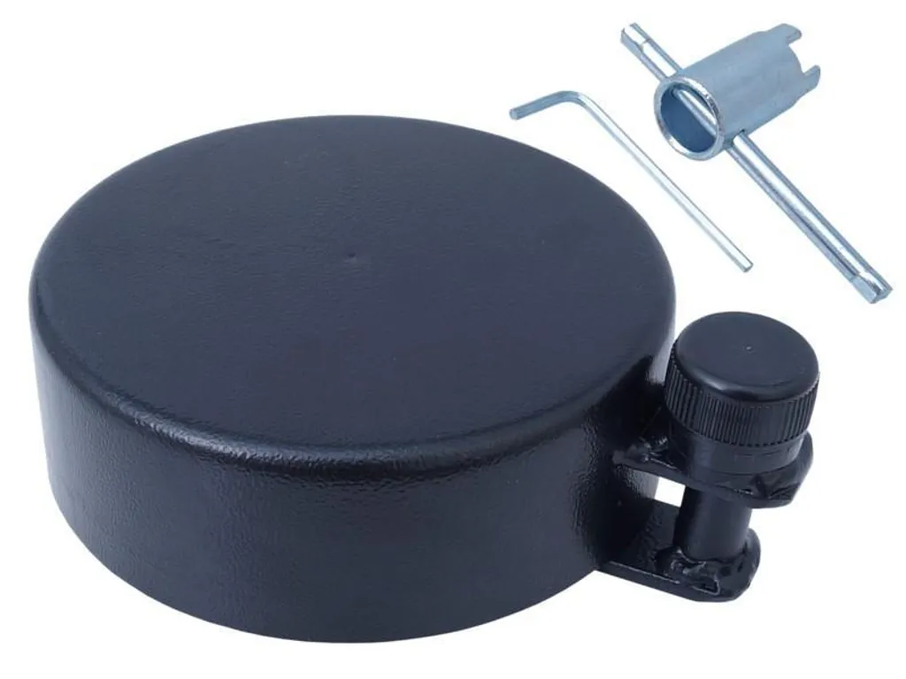 Componente Industriale: Tappo Serbatoio 80mm FI Pieno - Chiave 3 Punte