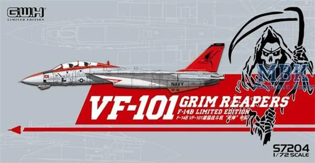 Kit Maquette F-14D Tomcat GWH S7204 Montage Facile sans Compromis