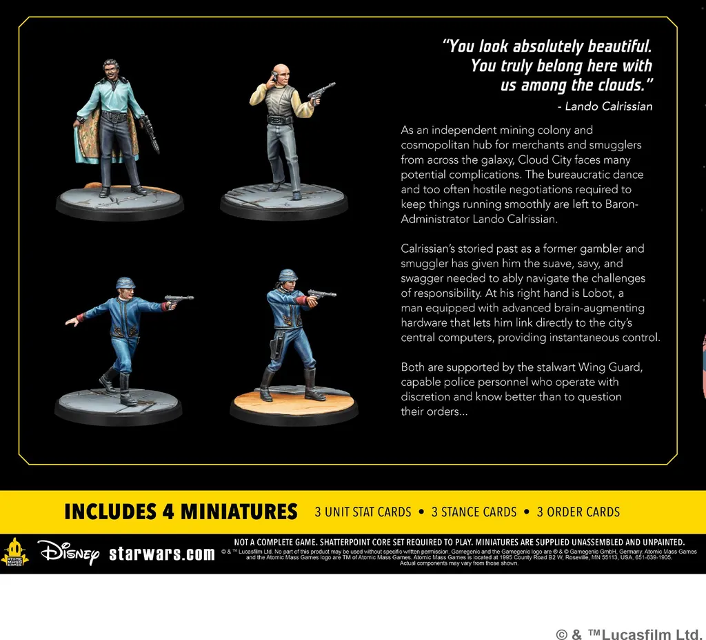 Star Wars Shatterpoint Pack de Squad : Renforcez Votre Équipe avec Lando - 2