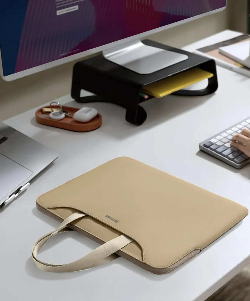 tomtoc Borsa tote per laptop da donna, borsa da lavoro