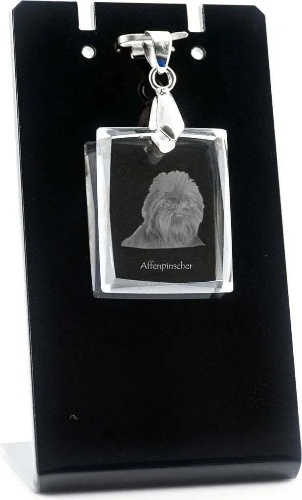 Collana Affenpinscher Art-Dog - Ciondolo in Cristallo Memoriale per Cani