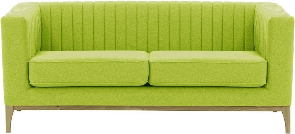 Zweisitzer-Sofa Slender Wood-Baku 7-wax black
