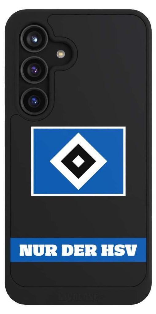 NIVOCASE Hülle für Samsung Galaxy S24 Handyhülle NIVOcore Case Schwarz HSV Hamburger SV Statement