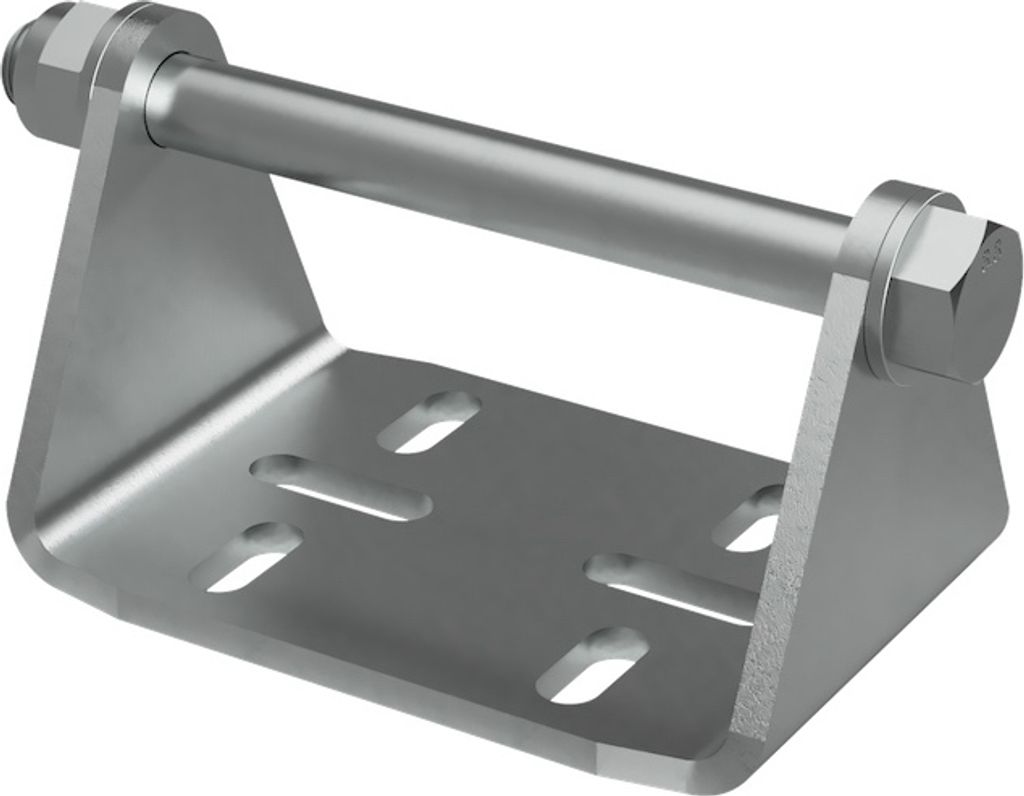 Kielrollenhalter B mit Achse für Seitenrolle Sliprolle Produktbild 1