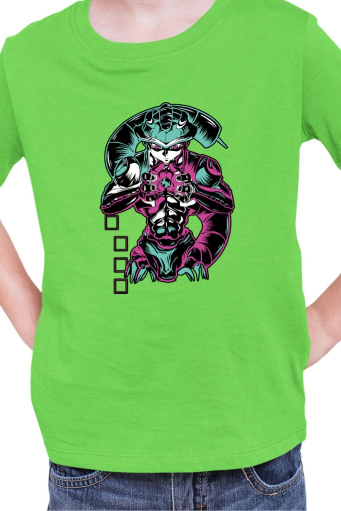 Kinder T-Shirt Manga Japan Anime Comics Animation Meruem Gon Freecss, 9-11 Jahr - 140 / Lime