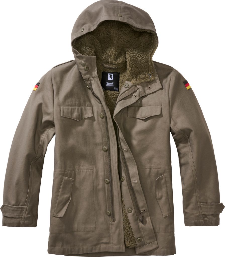 Brandit Kinder BW Parka Größe 134/140 Farbe Oliv