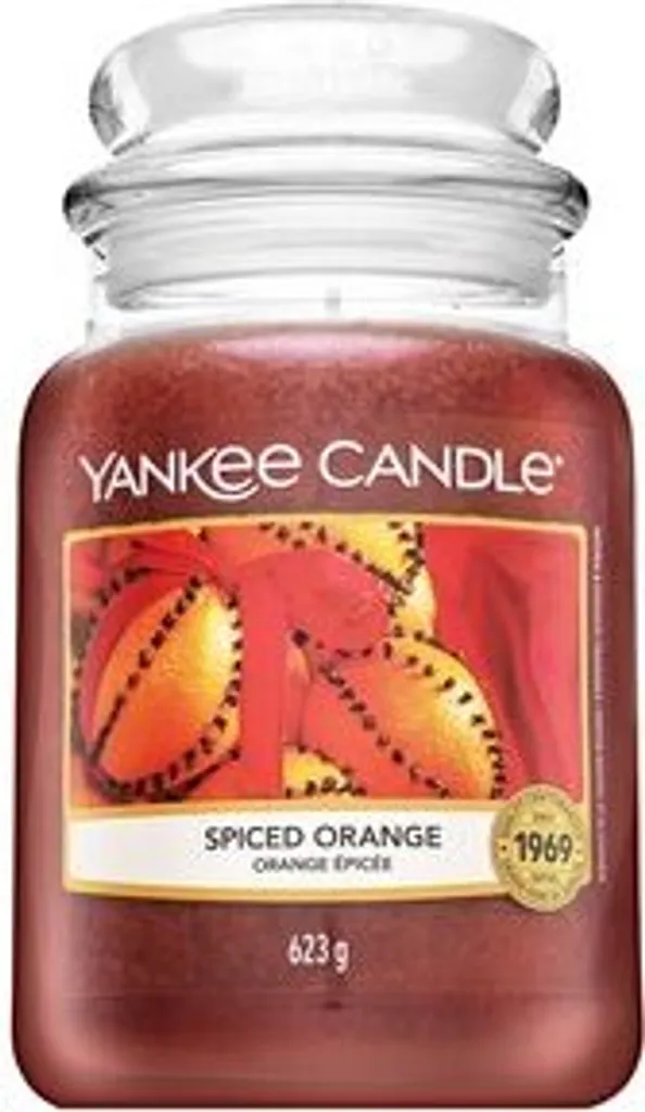 Bougie Parfumée Spiced Orange Yankee Candle en Grande Jarre Verre 623 g