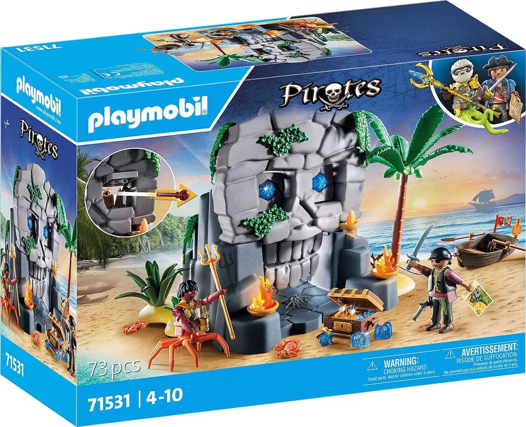Occupez vos enfants avec l'île de la tête de mort PLAYMOBIL 71531 pirate