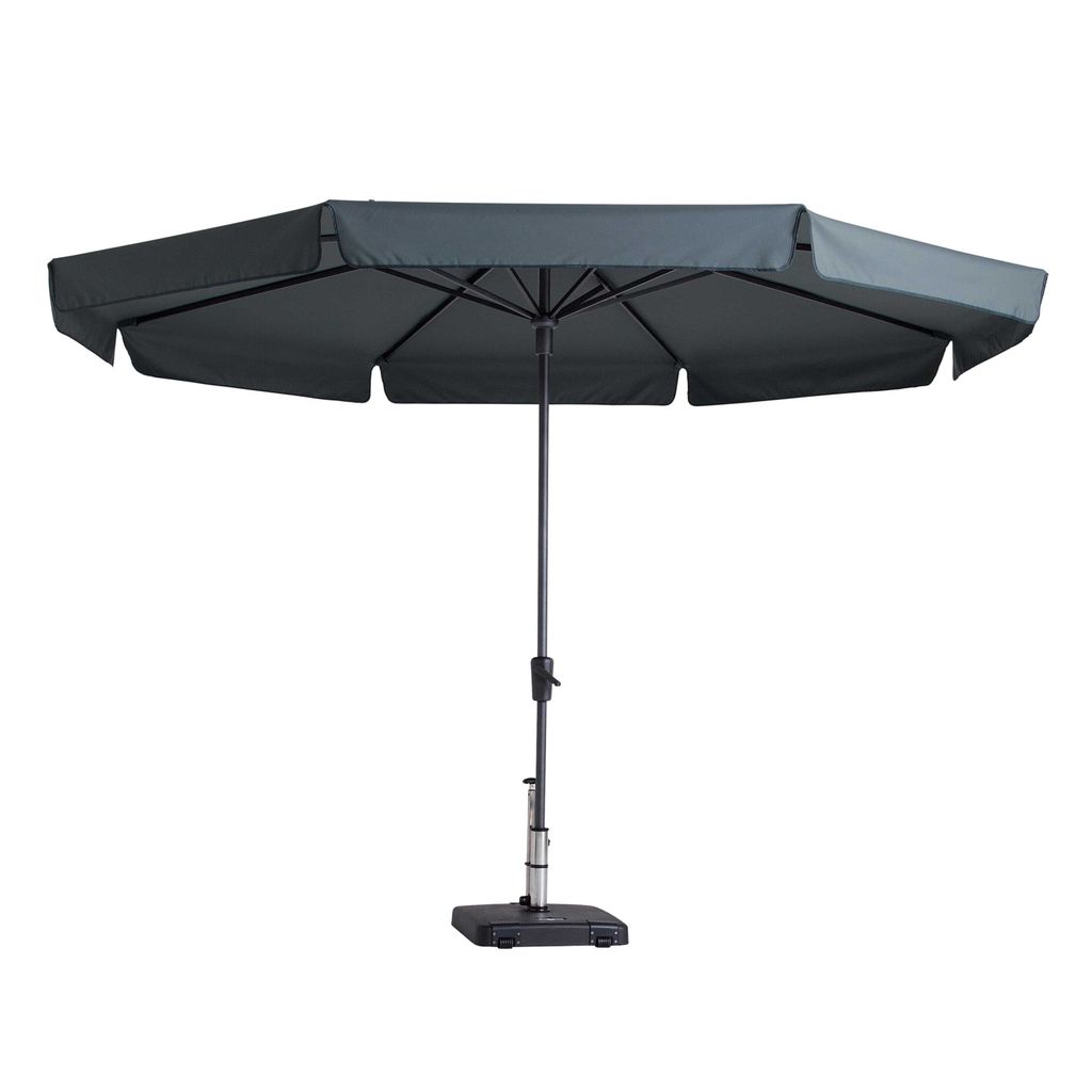 Ombrellone Madison Syros Luxe 350 cm rotondo grigio Immagine del prodotto 