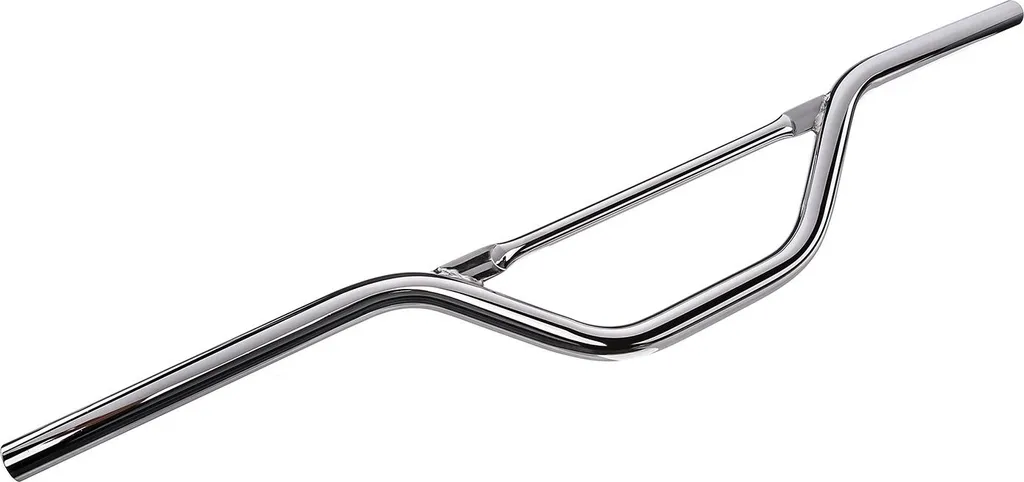 Guidon de Moto et Cyclomoteur MS50 Chromé avec Barre de Renfort