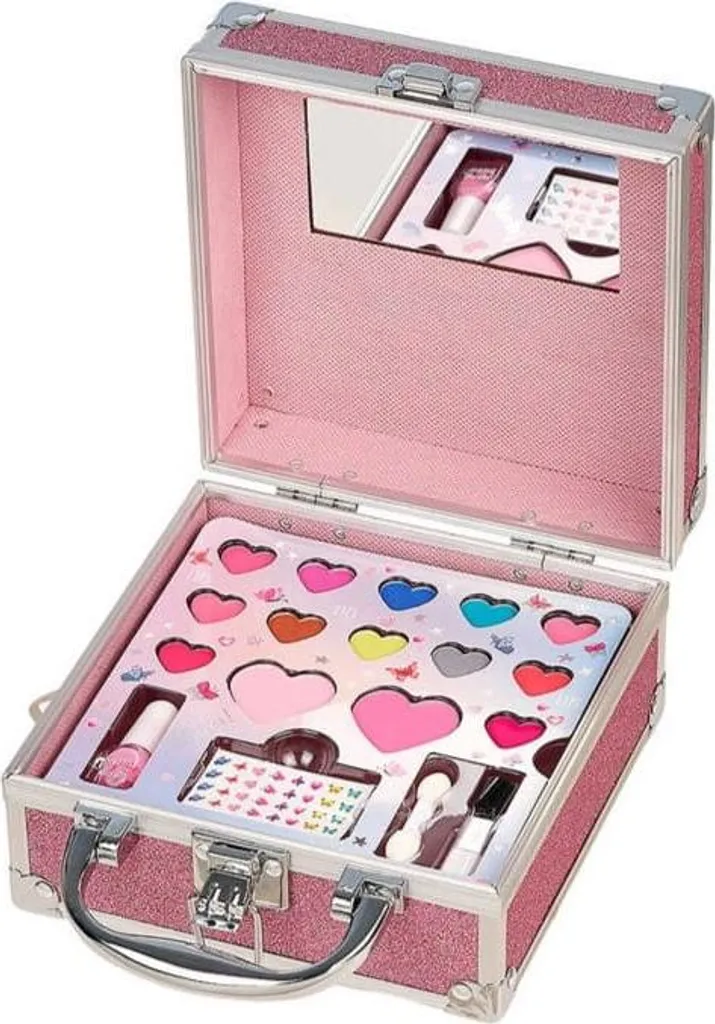 Set de maquillage Souza 18 pièces avec miroir et finitions scintillantes