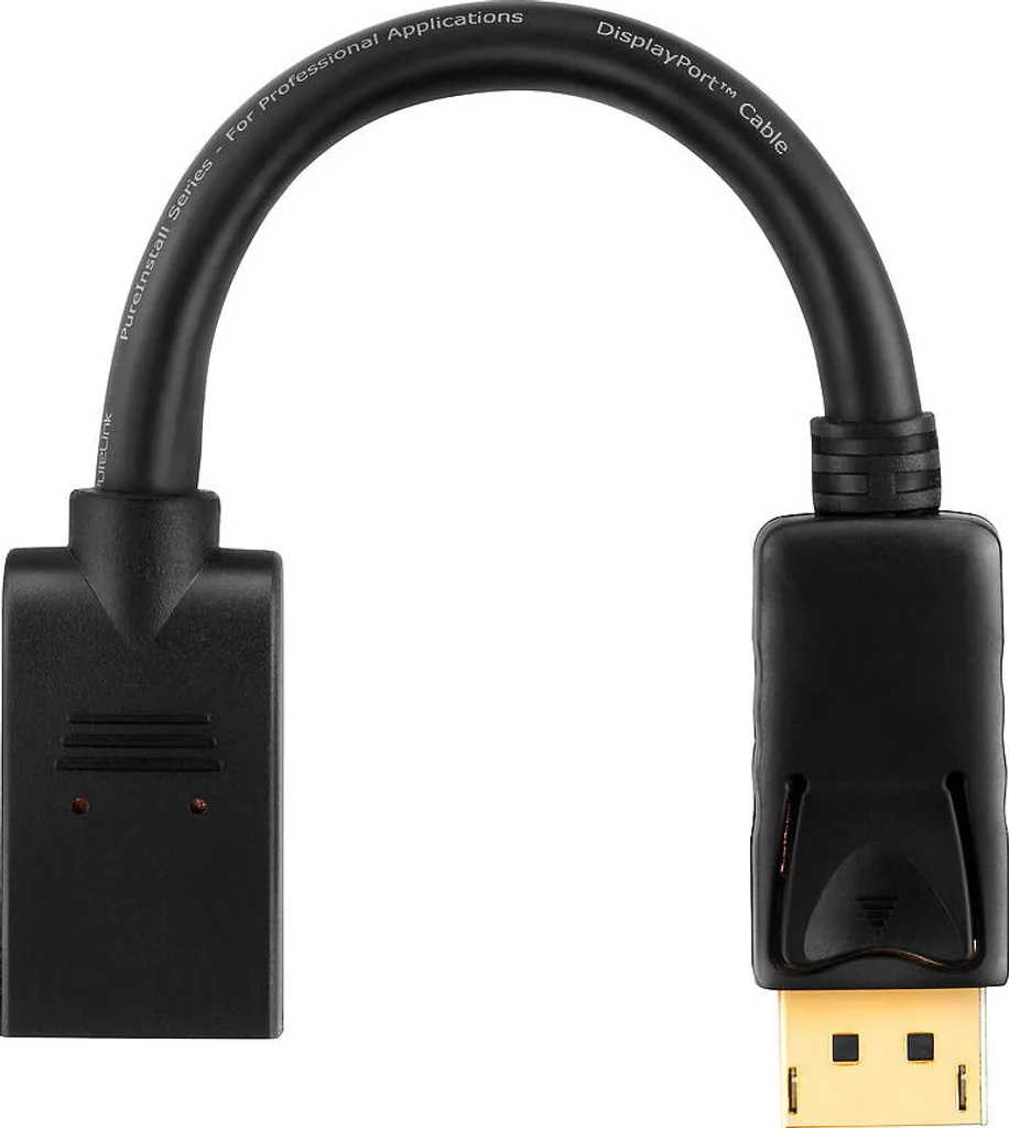 Rallonge DisplayPort courte 0,1m pour écran PC et carte graphique Gamer