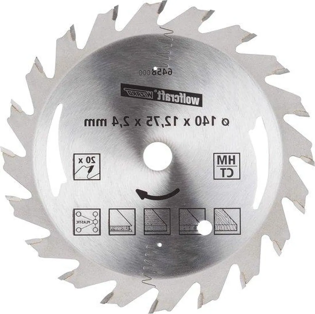 Disque de coupe circulaire métal argent de 160mm pour scie manuelle