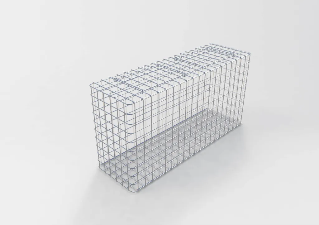 Gabion en Fil Soudé 102x52x32 cm - Mailles 5x5 cm galvanisé