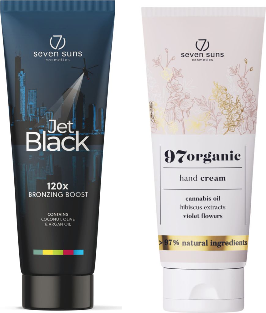 7suns Jet Black Bronzer 250 ml + e Handcreme 75 ml